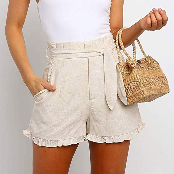 High Waist Ruffle Shorts