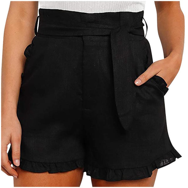 High Waist Ruffle Shorts