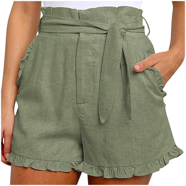 High Waist Ruffle Shorts