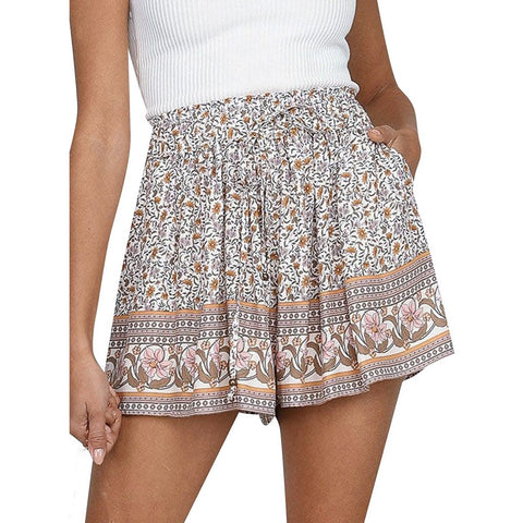 High Waist Boho Shorts