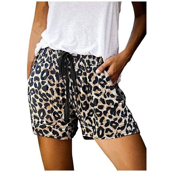 High Waist Leopard Shorts