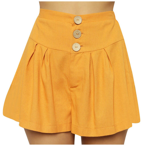 High Waist Pleated Shorts