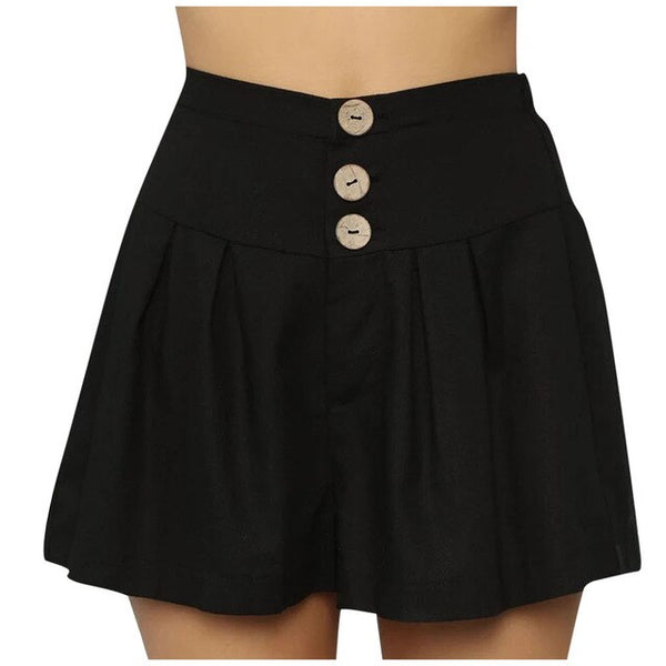 High Waist Pleated Shorts